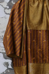 Mutedance 24 Spring/Summer Loose Drawstring V-Neck Top MD-MD24SS88-JIUJIN Old Gold PM125